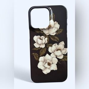 SHEIN Black Floral Phone Case